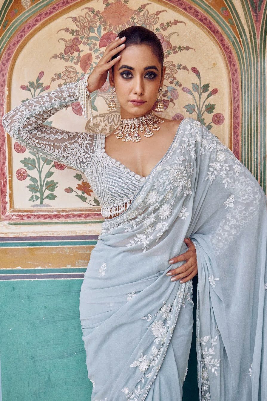 Noor-e-Falak Saree Set