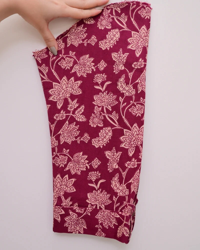 Crimson Bloom – Maroon Sleeveless Kurta Set