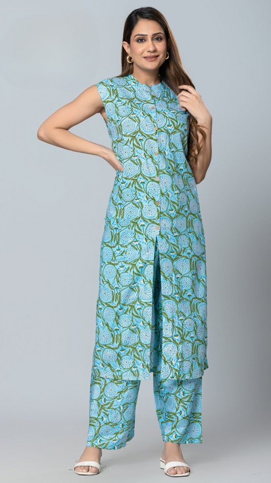 Tropical Bloom Printed Co-Ord Set