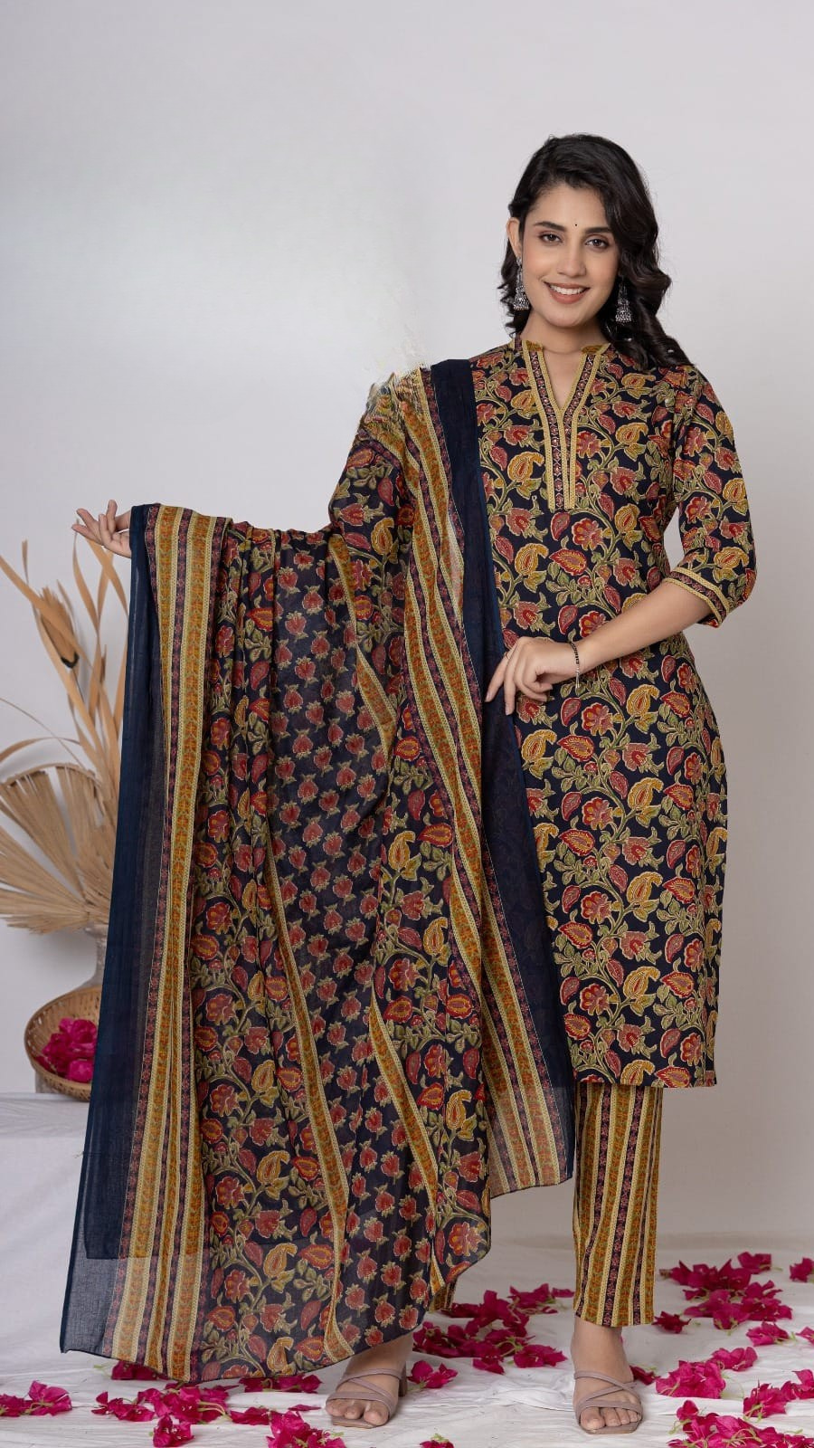 Noor Kalamkari Cotton Suit Set