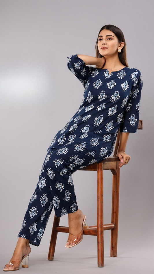 Azure Elegance Co-ords