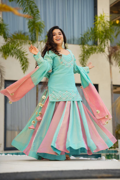 Pastel Dream Sharara Set