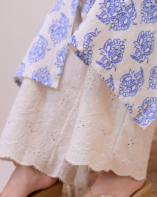 Pastel Grace-Sleeveless Kurta Set