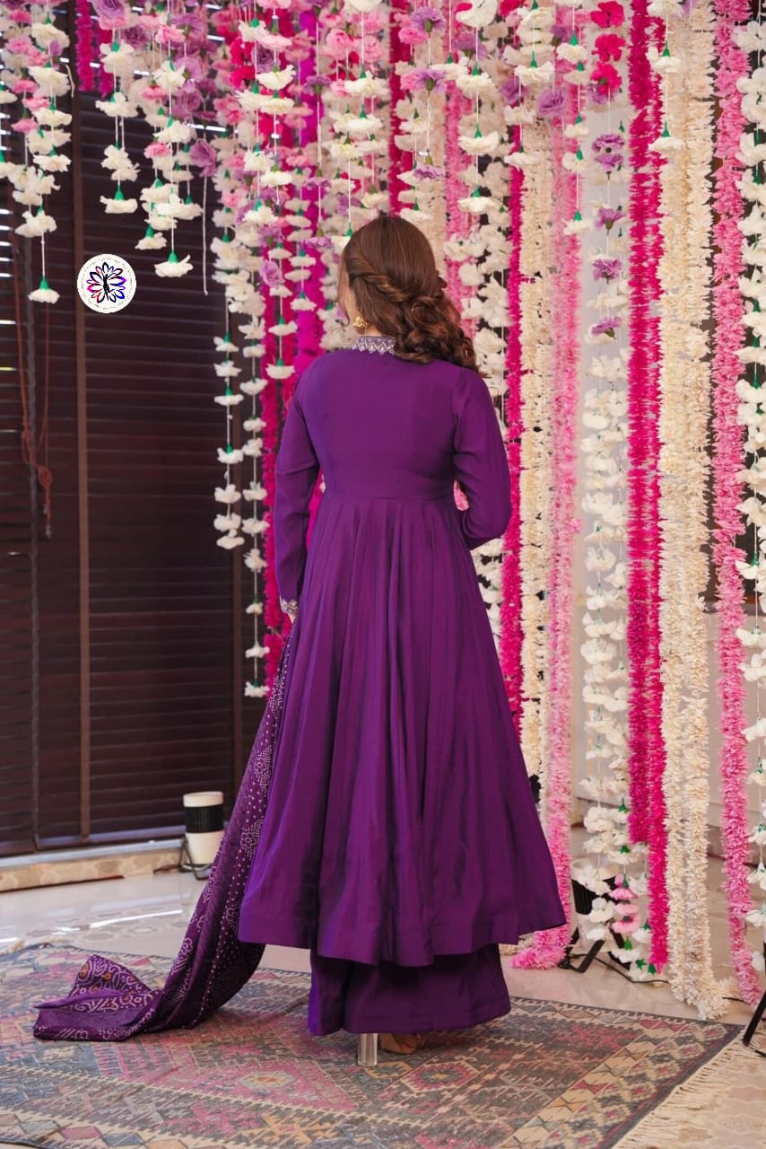 Purple Majesty Anarkali Suit