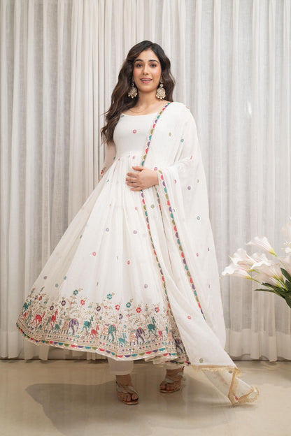 Ivory Garden Anarkali Suit