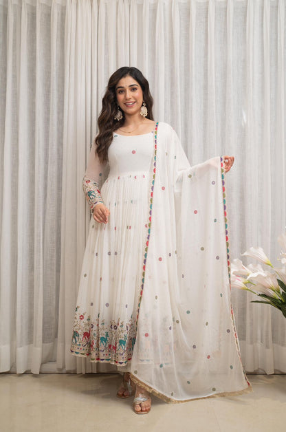 Ivory Garden Anarkali Suit