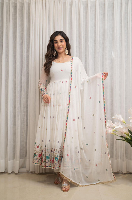 Ivory Garden Anarkali Suit