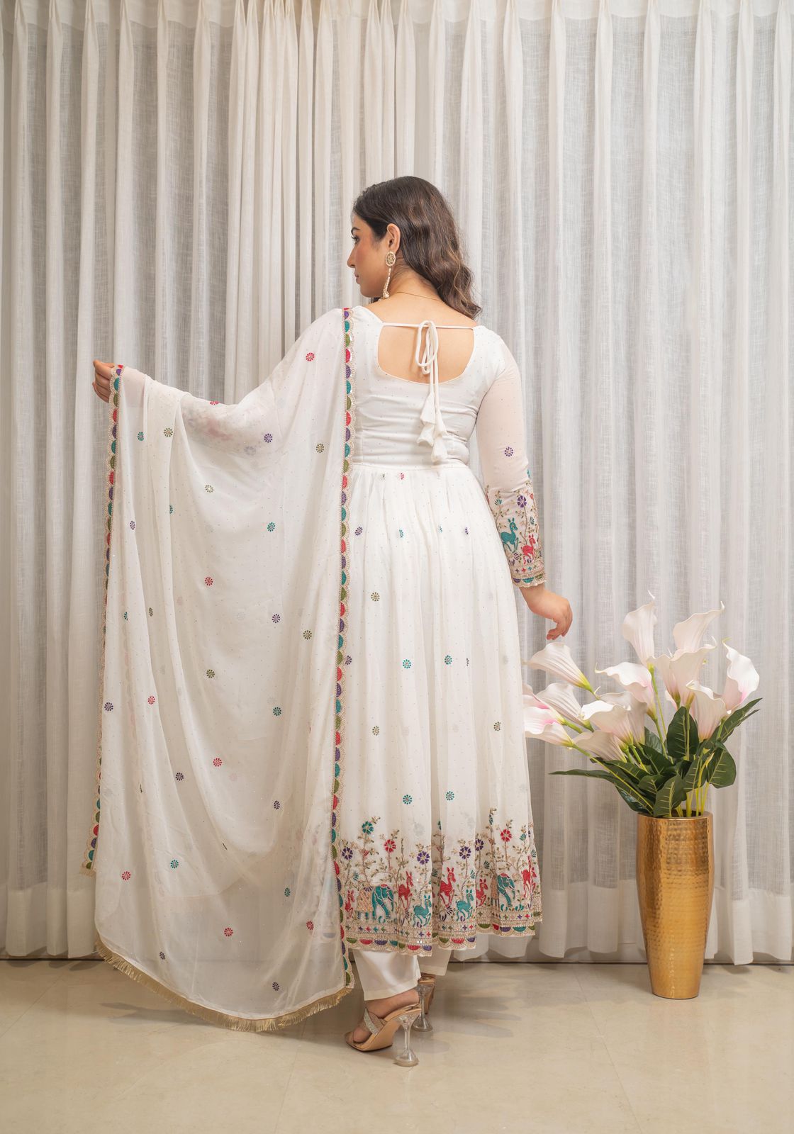 Ivory Garden Anarkali Suit
