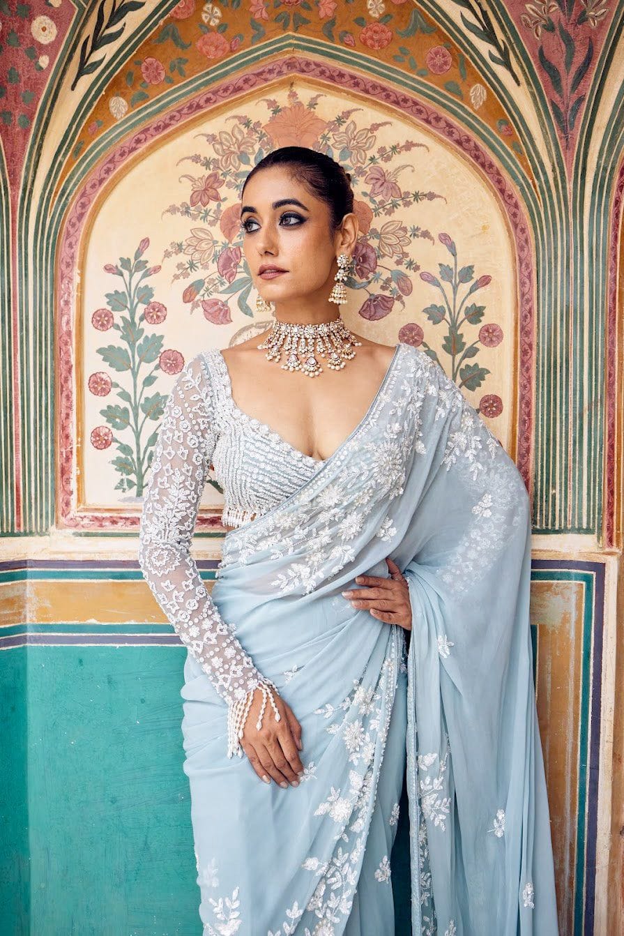 Noor-e-Falak Saree Set