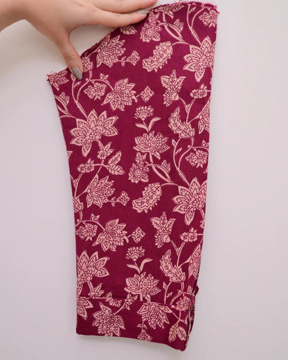 Crimson Bloom – Maroon Sleeveless Kurta Set